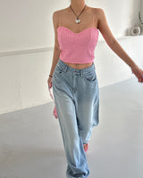 BLACKPINK Tweed Backless Bustier