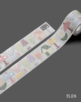 Silver Foil Object Writable Paper Kiss Cut Tape