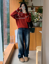 CRウォッシングバルーンデニムワイドパンツ (3color)