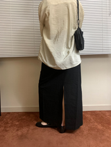 リネンロングスカート