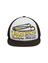 SAFETY LOGO MESH CAP (BROWN)