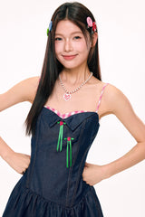 Lub-Dub Volume Mini Dress (Navy)