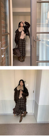 フレッドチェックウールカプリバミューダパンツ
