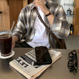 Stove Square Shaped Leather Crossbody Bag