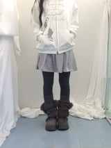 line and pleated dress