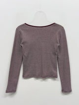 Porte U-neck Stripe T-shirt