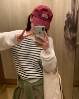 [ORIGINAL] onel stripe raglan knit
