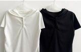 Brie button food short sleeve tee