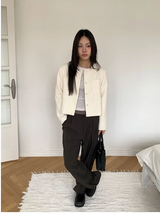 All day semi wide slacks(3color)