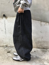 Ruton Pintuck Wide Stripe Pants 2C