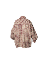 RELABEL Three-Dimensional Composition (Illusion) Washed Tassel Double Door Placket Pearl Buckle Double Head Zipper Plaid Shirt