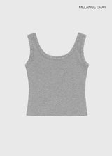 [MADE] Cozeti Lace Square Neck Sleeveless Top