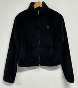 SHEEP FUR FLEECE CROPPED HALF POLO NECK ZIP UP 🧸🩶🤍🖤🩵4COLOR