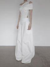 Lovell Drape One-Shoulder Off-Sleeveless