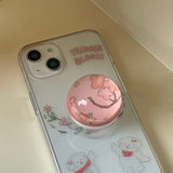 フラワーブルームフォーンケーススマホグリップセット