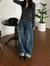 Kinder Roll-Up Denim Pants (one color)