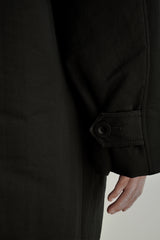 Oversized puffer coat, Dark brown
