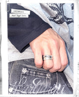 HEART TARGET WAVE RING