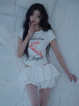 NEWALRIN バニープリント半袖トップス
