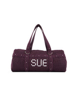LEO STUDDED DUFFEL BAG / PURPLE