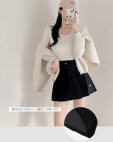 Pleated mini skirt