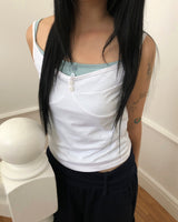 Seopyu Button Strap Sleeveless Top