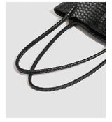 Woven Texture Large Tote Bag & Pouch Set