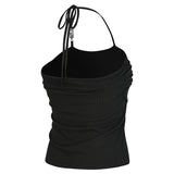 COLLECTION KNIT HALTERNECK SLEEVELESS [BLACK]