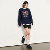 UNISEX EARTH グラフィックオーバースウェット[ネイビー]