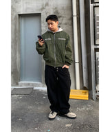Garment Washing MA-1 Crop Flight Jumper