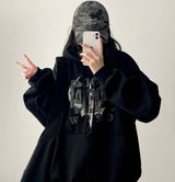 Polbit Vintage Printed Hoodie  [Fleece]