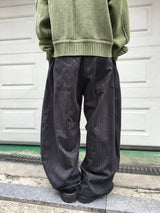 Ter Stripe Balloon Denim Pants 2C