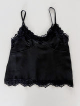 Ellie Flower Lace Satin Bustier Sleeveless Blouse 3 Colors
