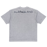 BBD 隠しスローガン ピグメント Tシャツ (グレー)