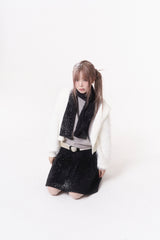 ミニリボンマフラー (black)