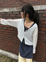 Milkpo Summer Basic Loose-Fit Cardigan