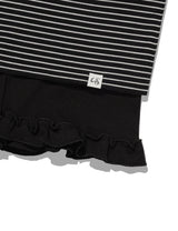 ST フリル コントラスト ショーツ(BLACK)