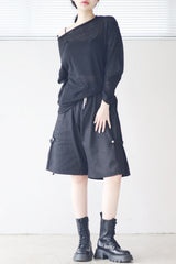(Unisex) ライトサイドスナップパンツ