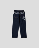 PD Handle Embroidered Denim Pants (3C)