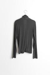 wrap drape neck top(3colors)