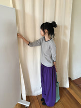 26SS★ [BAONHAUS] Alt Color Banding Wide Jogger Pants