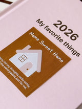 2026 My Favorite Things HOME SWEET HOME ハードカバーダイアリー