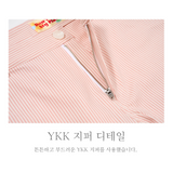 STRIPE CROP SHIRT_PINK