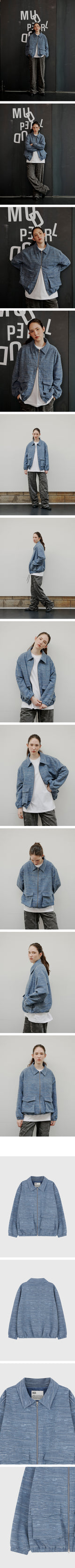 [Unisex] ジャカードジャンパー Blue