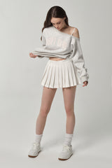 Evening Club Skirt, White