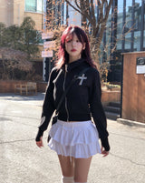 Eki Tiered Cut Mini Skirt