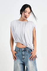 Bico Shirring Unbalance Top