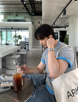 ルックバージップソフトテンセルレイヤードクロップド半袖Tシャツ