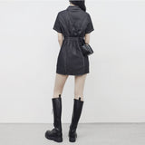 hoz stitch denim dress