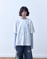 26SS★ スノードロップオーバー半袖Tシャツ